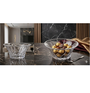 Bohemian Square Crystal Polish Chocolate & Candy Dish – Model No. 29

