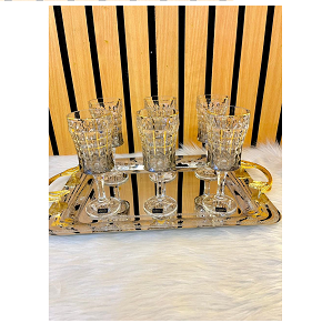 5584 طقم كاس تو ام 6 قطع دايموند هبو حشو