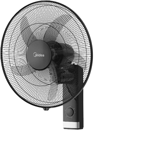 Midea  wall fan 18-inch with metal grill, black  FW45-25M-BK
