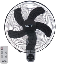 Ultra Wall Fan 18 Inch, 5 Blades, 3 Speeds - Black/Grey