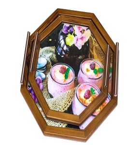 Octagonal Boxed Tray Set - 1231094
