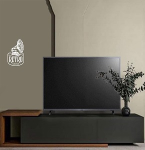 TV Table RETRO AGENCY 160 cm black×brown RA-U63
