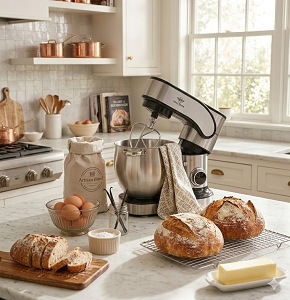 BLACK STONE Stand Mixer 12L, 2300W, Stainless SC-614E