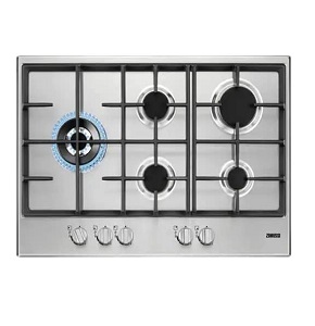 ZANUSSI Hob Built-in Gas, 75 cm 5 Burners Full Safety , Stainless Steel - ZGH76534XS-1