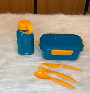 Lunch Set 1.1 + 500ml Bottle Teal/Orange
