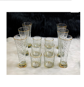 2M Tea & Shop Set 12 pcs - Fayrouz + Dotted Zigzag Tea
