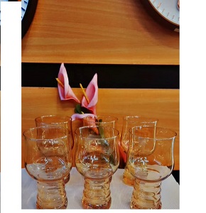 Pyrex set 6 pieces, gold-710002165