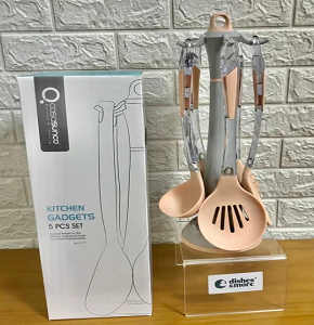 Casasunco Serving Set 5 Pieces, Silicone, Pink Color, Code: SK-3107

