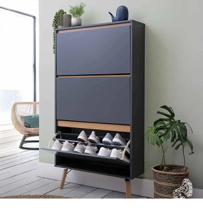 Shoe Rack RETRO AGENCY 60 cm dark gray RA-S58
