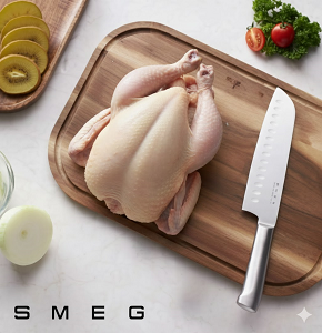 Smeg Cleaver Knife with Stainless Steel Handle - abdo - 2433