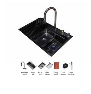 PSM 800 BL-Smart Purity kitchen sink, size 80×48cm, black