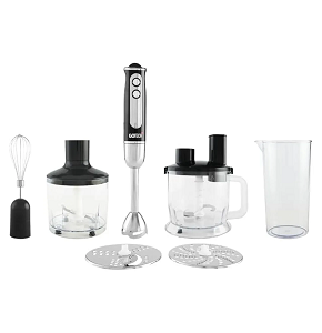 GO TECH Hand Blender 9*1, 1000W+Accessories Black/Stainless GT-HB600