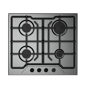 FRESH Hob Built-in Modena 60 cm 4 Burners Full Safety Cast Iron Supports, Stainless Steel - 500009849