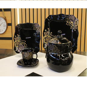 Arcopal 60 Pieces Black Octagon Set (Y21035)
