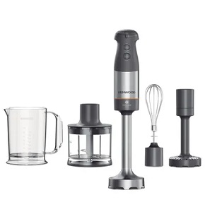 Kenwood Hand Blender, 1000W, 500ml, Stainless Steel, Black,Equipped with Whisk and Chopper, Raya Warranty HBM60.307GY