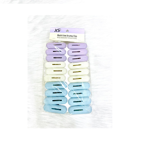 Set of 18 pastel-colored plastic laundry clips 
