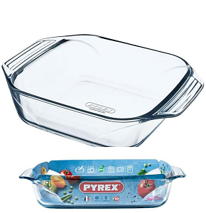 23 cm Square Optimum with Handles Pyrex

