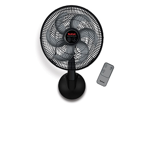 TEFAL Wall Fan 16 Insh 3 Speeds Silence Force With Remote Control, Black - VG4151EE