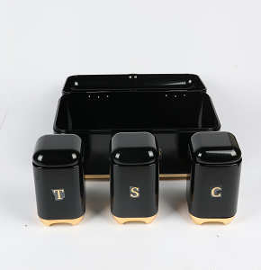 Spice Set 4 Pieces (3 Jars + Bread Box) - RC80
