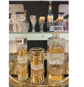 Tea & Tray Set Halland – Hand-Embellished, 13 Pieces
