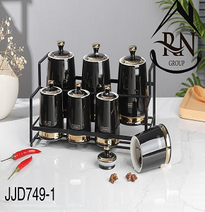 8-Piece Spice Set with Stand Code JJD749-1
