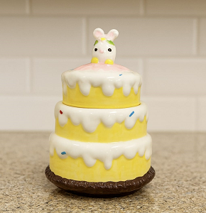 Porcelain Bonbonniere in Cake Shape with Bunny Design - abdo - 51 - 309