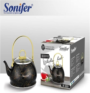Sonifer  thick stainless steel tea kettle, 3 liters SF-2531

