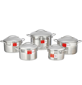 Aboud Olinda Bombé Pot Set 10 pcs (18-20-22-24-28)

