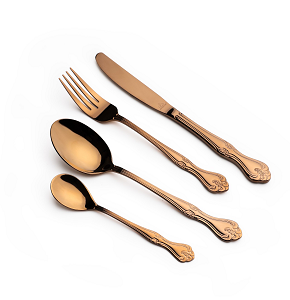 ARSHIA Stainless Steel Cutlery Set – German Made – 86 Pieces – Copper Finish
