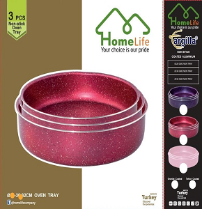 Home Life Granite Oven Tray Set 3 pcs (24-26-30)

