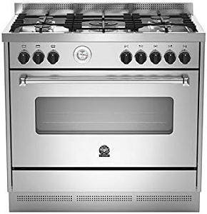 La Germania Gas Cooker 5-Burner 60x90 Stainless Steel AMS95C81AX/20-1

