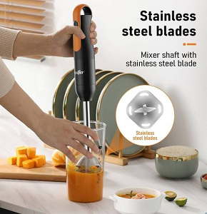 SONIFER Hand Blender 300W, 3*1 Black*Orange SF-8165A