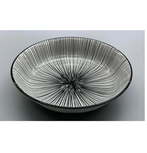 Individual round porcelain plate Danny Home with interlaced artistic designs Dimensions 20.8 × 20.8 × 4.5 cm 80TP 2010
