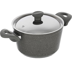 Top Chef round granite pot size 22 gray

