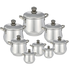 Shawarma Set Czech Aluminum Al-Nahda 3mm 8pcs (18-20-22-24-26-28-30-32)

