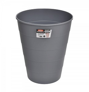 Aksa Soli office trash bin round dark gray


