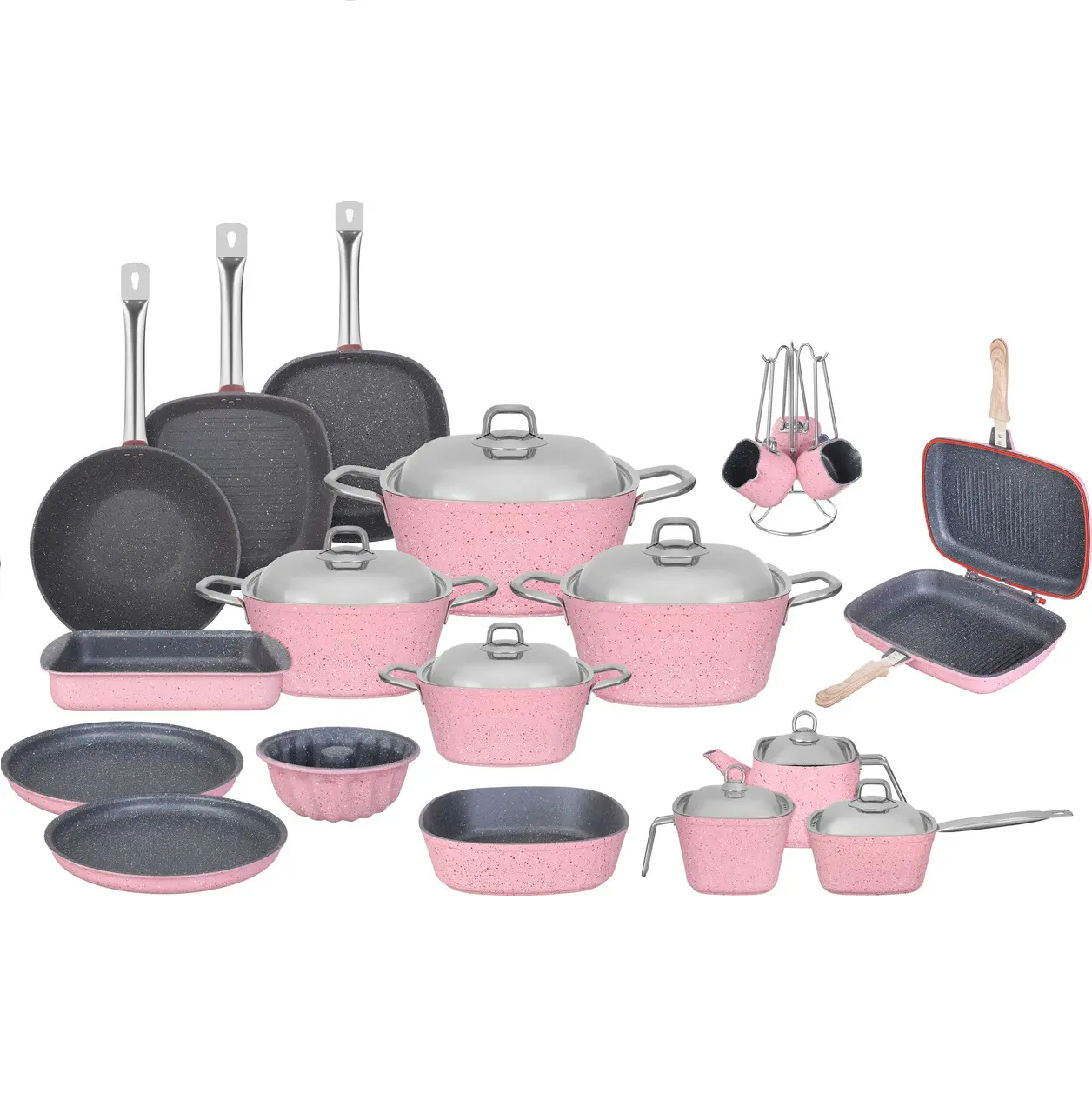 Vinda Titanium Cookware Set, 27 Pieces – Available in Multiple Colors

