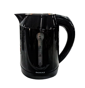 Sonai Kettle Black Color ,2200 Watt ,1.7L - MAR-3000 Black