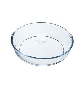 Round deep tray 25 cm Pyrex
