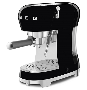 SMEG COFFE MAKER ESPRESO INTERNATIONAL WARRANTY BLACK ECF02BLEU-IG