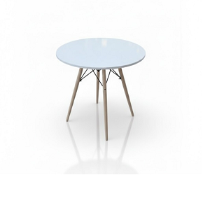 Royal Chair Table 80×80 Round – White
