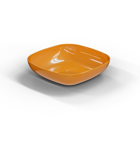  Deep plate  21*21 cm Orange
