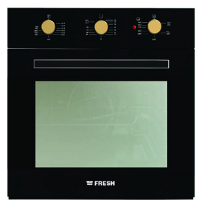 Fresh Built In Oven  60 cm Gas electric Gril Soft Black*Gold -  GEOFR60CMBG - 964