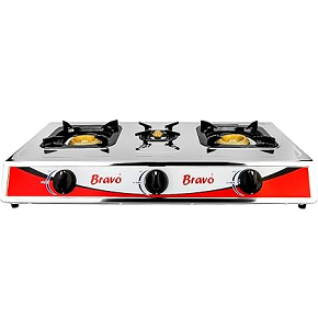 BRAVO Hob Built-in Gas , 2.5 Burners, Stainless Steel - BRAVO