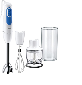 Braun MultiQuick 3 hand blender, 700 watts, white/blue MQ3025-1