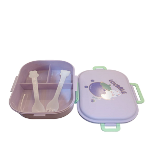 Lunch Box with Double-Clip Lid (Abdo-J-630)