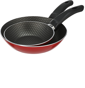 Truevalfrying pan set (16 - 22) 2 pieces, red 6222013225186
