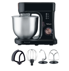TESLA Stand Mixer 8.5L, 1000W, 5 Speeds Black/Stainless TSL-SM400