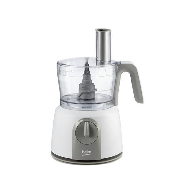 Beko Food Processor, 1000W, Turkish, with Attachments: Blender Jug and Grinder, 1.2L Bowl Capacity White, FPP 4402 W