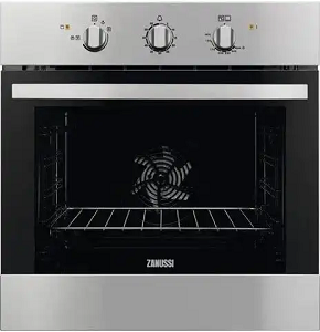 Zanussi built-in gas oven with fan, 60 cm, black  ZQENF1X1